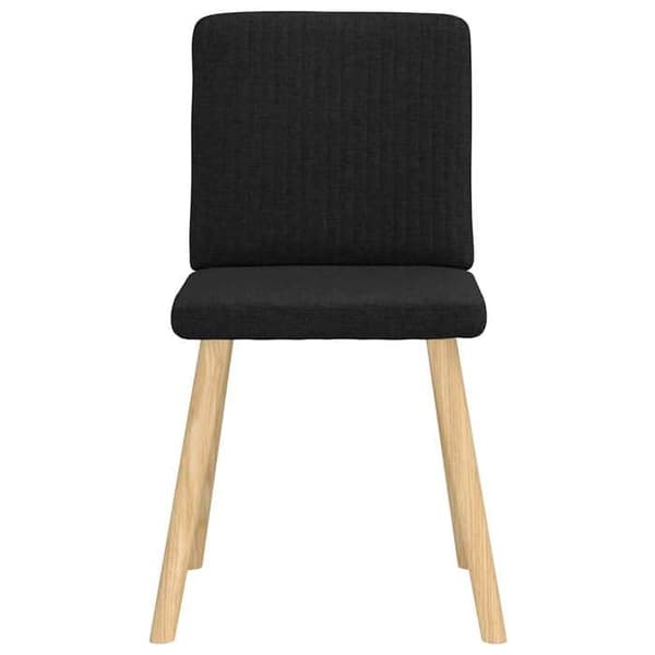 vidaXL Matstolar set om 2 svart tyg 4101199