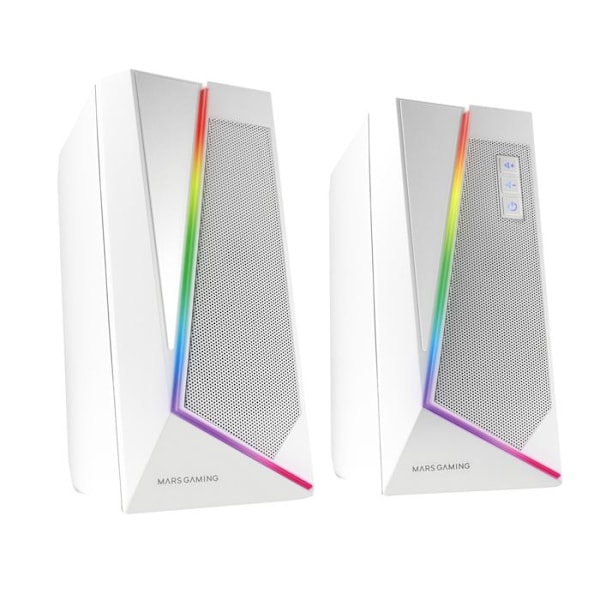 RGB-högtalare - Mars Gaming - MS7 - Bluetooth 5.0 - Jack 3.5 - DSP-ljud 20W Vit