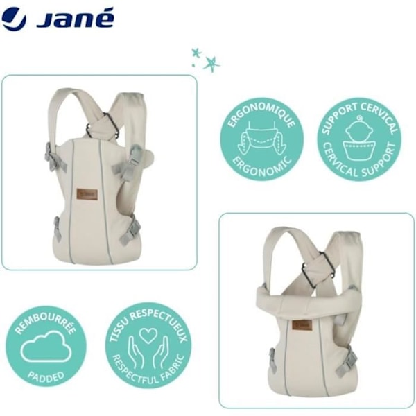 Bärsele Jané Dual, Ergonomisk, Ryggsäck, Beige