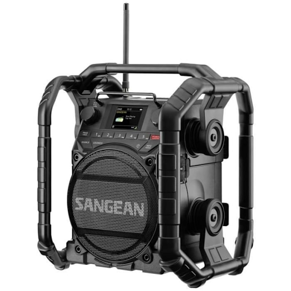 Sangean U-4X DAB+-FM-RDS-Bluetooth-AUX-TWS-USB Ultra Rugged Rad Byggplatsradio DAB+, FM DAB+, Bluetooth, USB, AUX, N