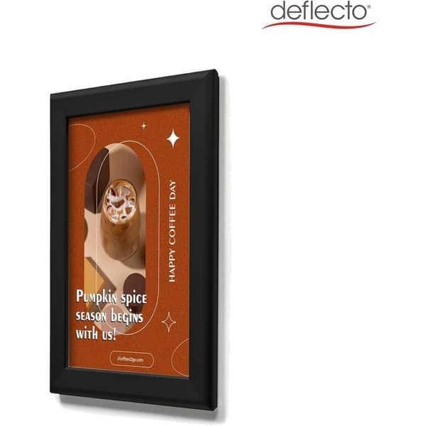 Ramar Clipbara A4 Deflecto Pack av 10 Svart Aluminium Reflekterande