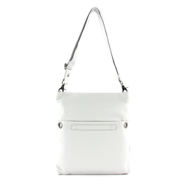 Axelväska - MANDARINA DUCK - M Mist - Mjuk läder - Dimensioner 33x36x3 cm - Vikt 700 g Vit