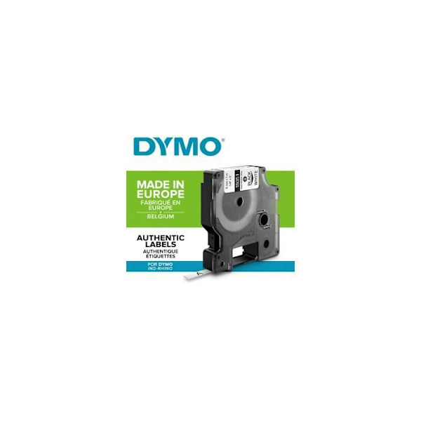 DYMO Rhino - Industriella krympslangsetiketter 6 mm x 1,5 m - Svart på vitt