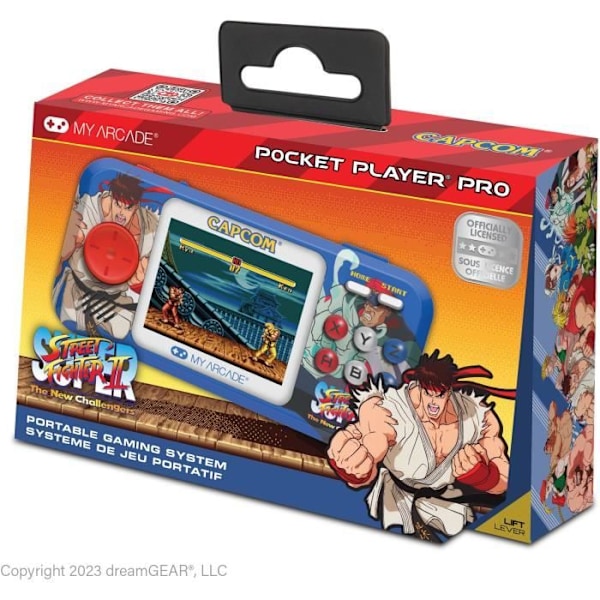 Konsol - Pocket Player PRO - Super Street Fighter II - 7 cm högupplöst skärm Multifärg