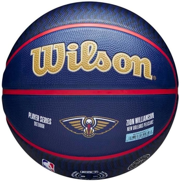 Wilson NBA Player Icon Zion Williamson Outdoor Ball WZ4008601XB7, Unisex, Marinblå, basketbollar Blå 7