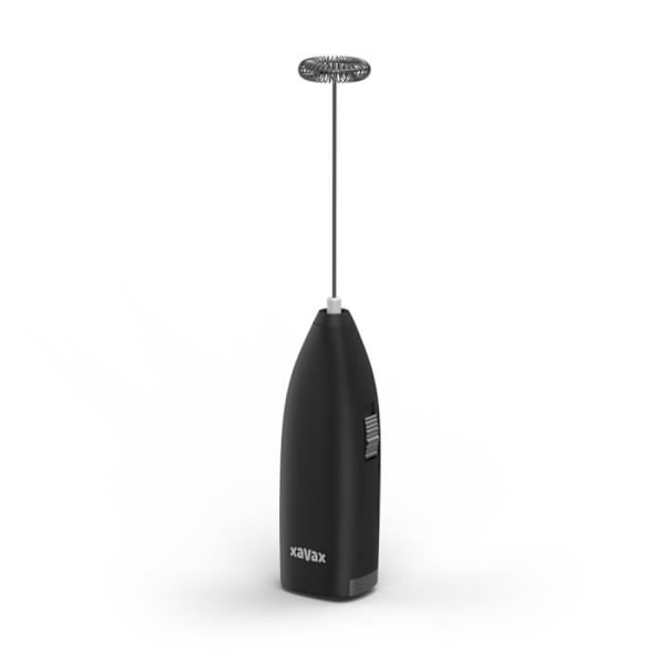 Mjölkskummare - Xavax - Svart - Rostfritt stål 304 - Batteridriven - Multifunktionell Svart silver