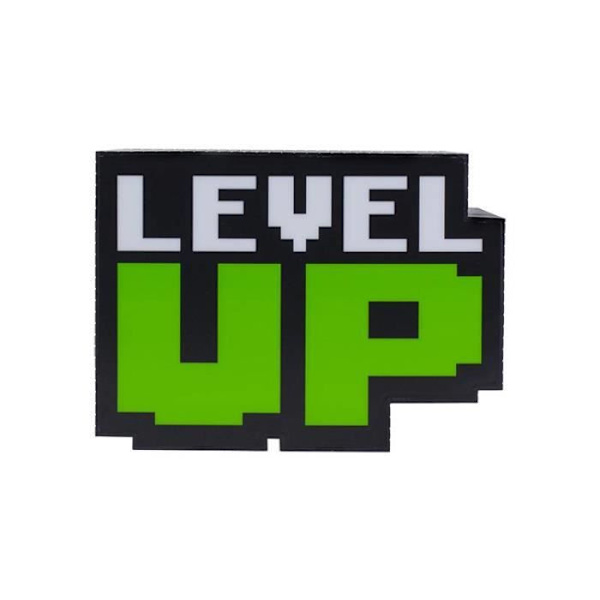 Lampa - PALADONE - Level Up - Batterier - Svart - Plast Vit, Svart, Grön