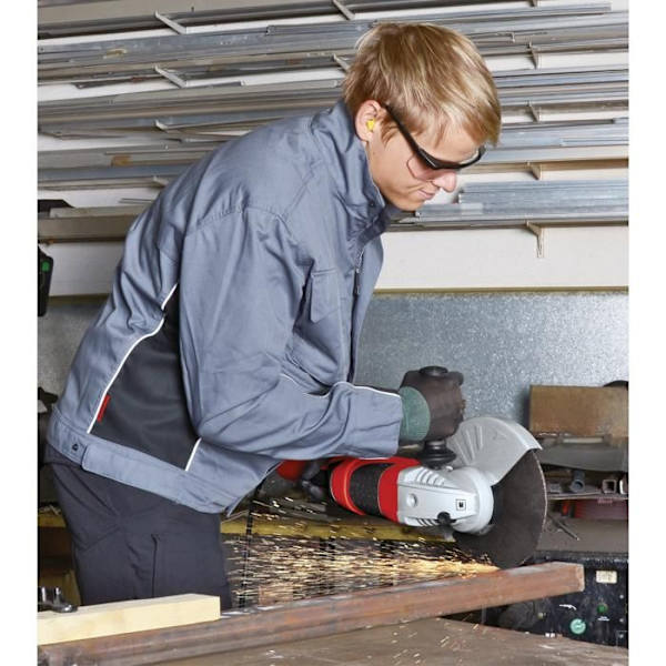 Einhell Vinkelslip 230mm TE-AG 230 (2350 W, SoftGrip, Levereras med extra handtag, skiftnyckel, utan skiva) röd och svart