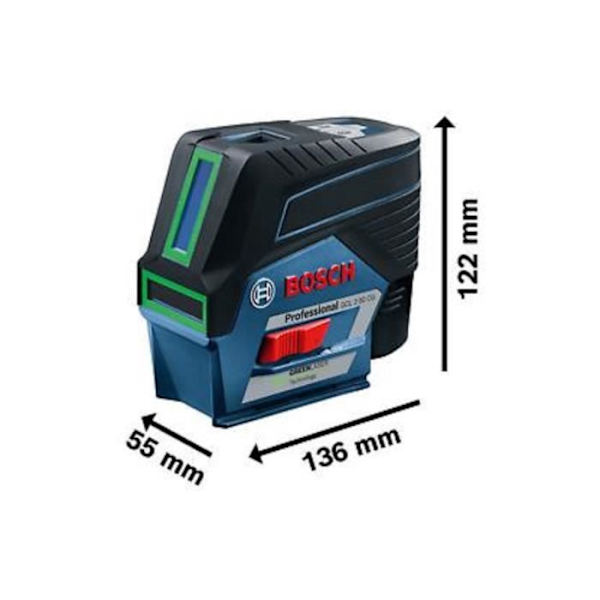 Laser - BOSCH PROFESSIONAL - GCL 2-50CG - 12V - Bluetooth - Vert Grön
