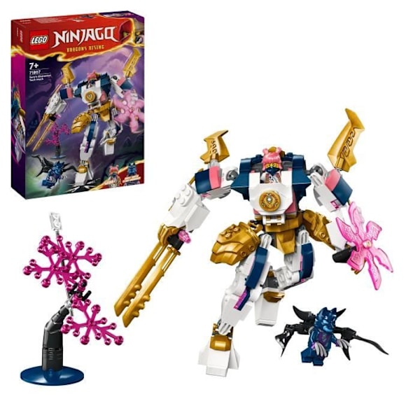 LEGO® 71807 NINJAGO Soras teknologi elementalrobot, barnleksak med Sora minifigur, Ninjapresent Flerfärgad