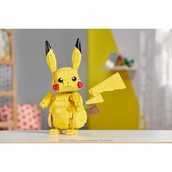 Mega Construx - Pokémon Giant Pikachu - Byggstenar - Från 8 år FVK81 Gul
