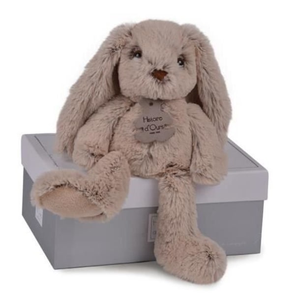 Plyschleksak - BEAR STORY - GUSA VÄNNER - BEIGE KANIN 25 CM - Interiör - Baby - Blandat Beige