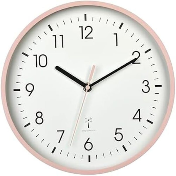 Väggklocka - TFA DOSTMANN - 60.3550.16 - Radiostyrd - Hög precision - Modern design Rosa