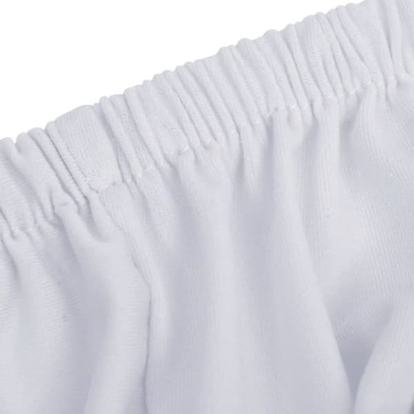 vidaXL Stretch Cover för 4-sits soffa Vit polyesterjersey 332951