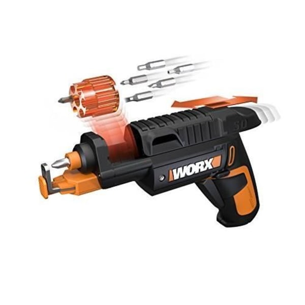 Automatisk skruvdragare - WORX - WX255 - Trådlös - Batteri 1,5 Ah - Fäste för skruvar