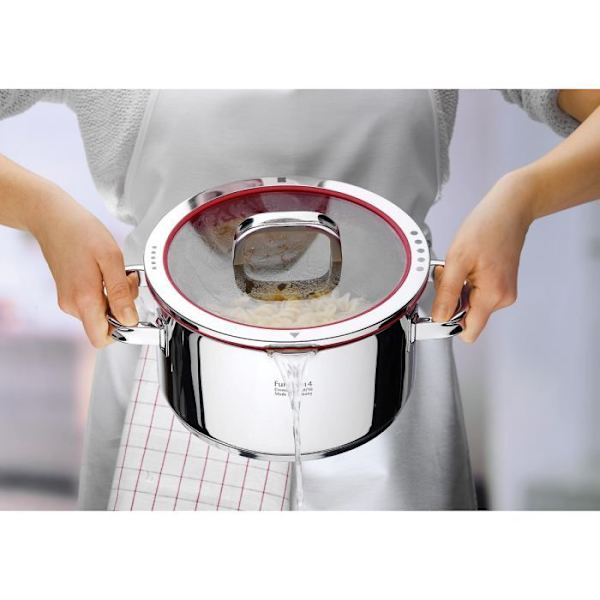 Funktion 4 hög gryta 24cm med lock