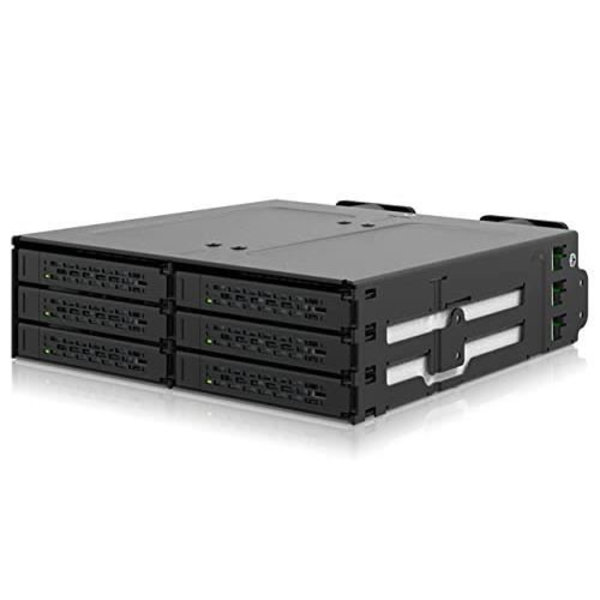 SSD-enhet - ICY DOCK - MB118VP-B - 6 x U.2/U.3 NVMe - PCIe 4.0 - Metallkylning