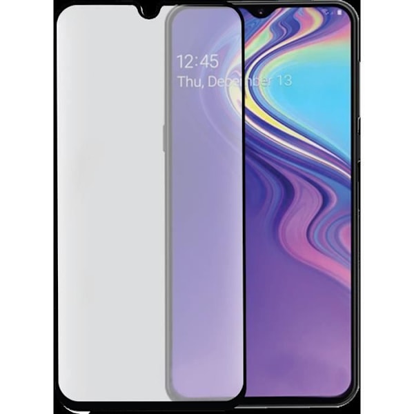 2.5D härdat glas Galaxy A40 svart