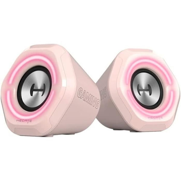 Spelarhögtalare Gaming - EDIFIER - G1000 - Bluetooth - 10 Watts - RGB-belysning 12 effekter Rosa