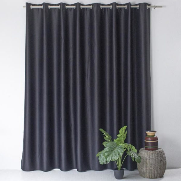 Mörkläggningsgardin OBSKUR 300 x 240 cm färg SVART Svart