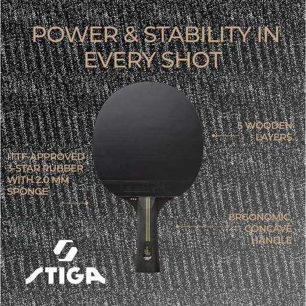 STIGA Bordtennisracket Trinity v2, 3 stjärnor