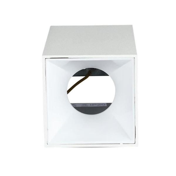Takspot - V-TAC - VT-882 - GU10 - 35W - IP20 - Vit aluminium Vit