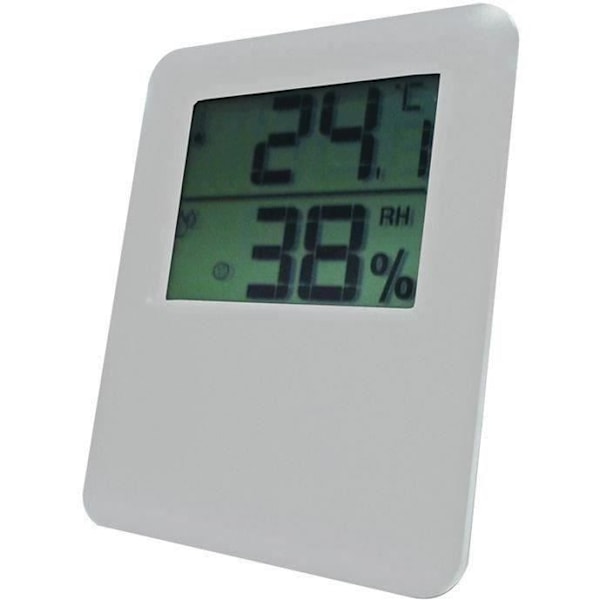 Magnetisk hygrometertermometer - OTIO - Vit - Temperaturområde 0°C / 50°C - Hygrometriområde: 20% / 95% Vit