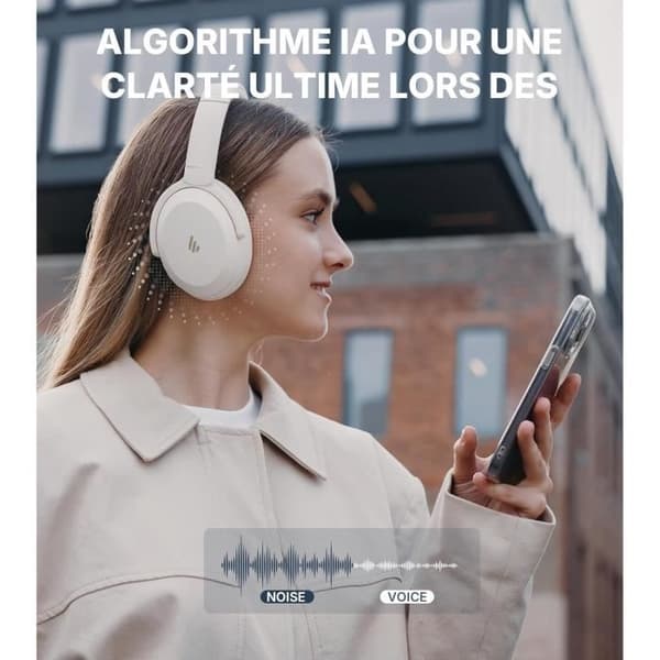 Trådlösa Hörlurar - Edifier - WH700NB Pro - Aktiv Brusreducering - Batteritid 56h - Bluetooth V5.4