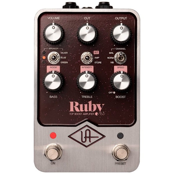Universal Audio UAFX Ruby '63 Top Boost Förstärkare Gitarr Effekter