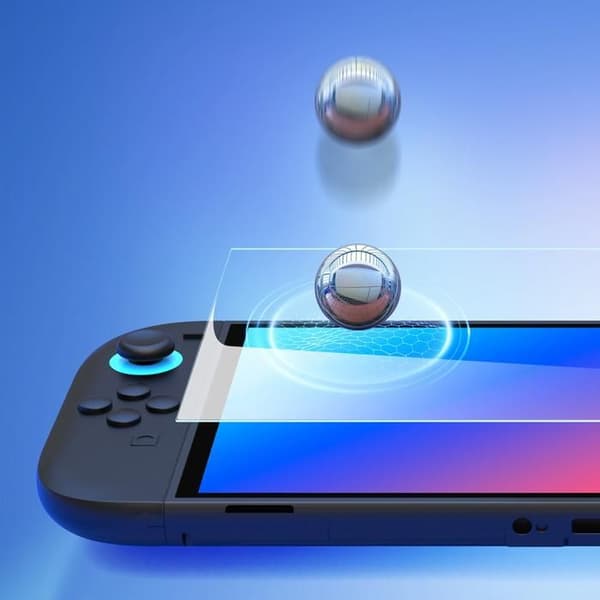 Dux Ducis HD härdat glas med installationsram för Nintendo Switch 2 - Svart