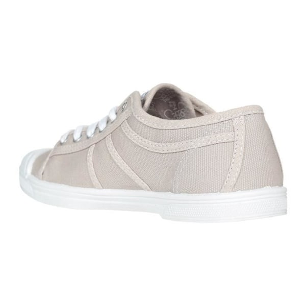 Le Temps des Cerises damsneakers - Basic 02 Pearl - Grå Canvas - Runda - Vuxen - 36