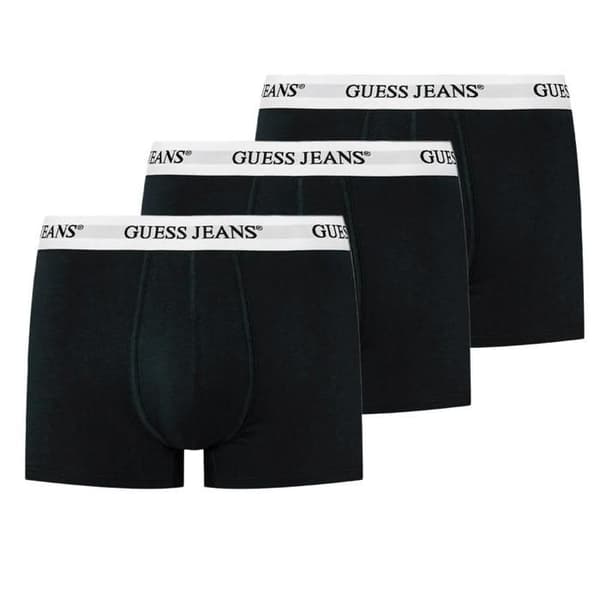 X3 Boxers Svart/Vit Herr Guess Trunk Svart S