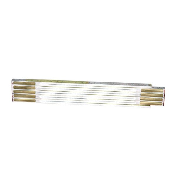 STANLEY Viklinjal 2m x 17mm trä vit-gul Vit, Gul