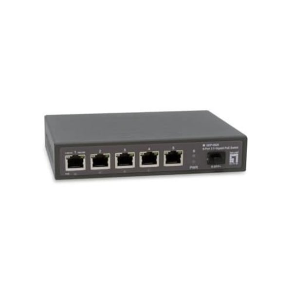 Nätverksswitch - LevelOne - GEP-0625 - 6 portar 2.5GbE - PoE+ - Gigabit Ethernet