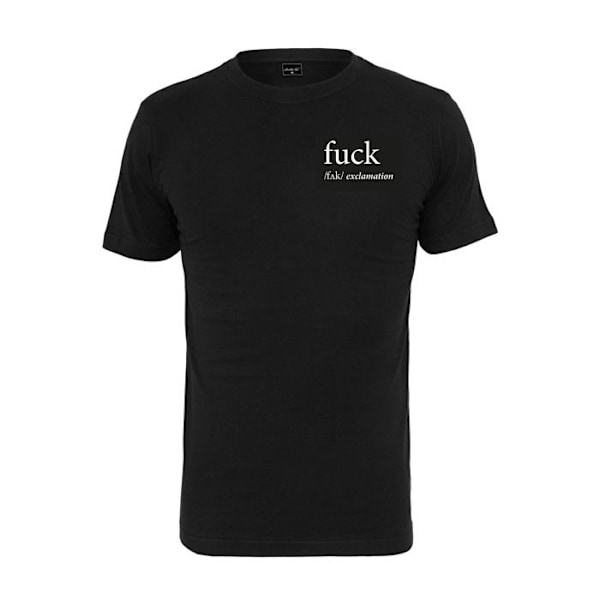 T-shirt - Mister Tee - Fuck you basic - 100% bomull - Korta ärmar - Regular passform svart jag