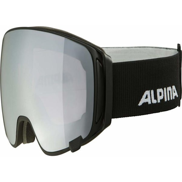 Alpina - A7282 - Unisex - Vuxna, DOUBLE JACK MAG Q Skidglasögon, svart matt, One Size