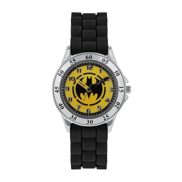 DC Comics Batman Logo Svart Analog klocka