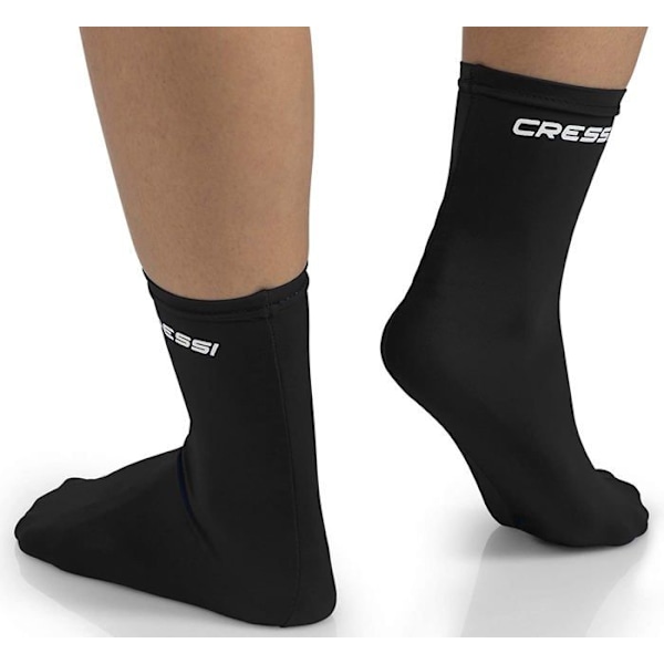 Chausson de plongee Cressi - USW031000K - Fins Sock Chaussons Ultra Stretch Unisex Vuxen, Svart Svart 42