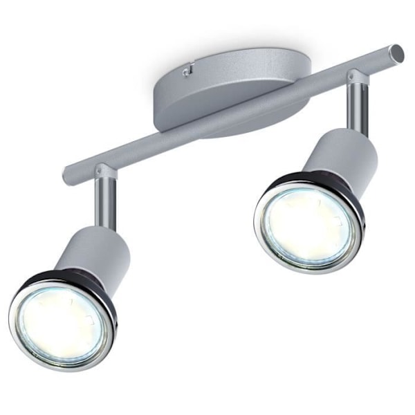 LED-taklampa - B.K.LICHT - Mika 2 - Justerbar & vridbar - Varmvit 3 000K - 2x250 Lumen