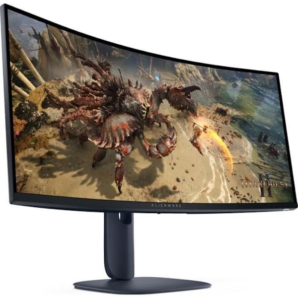Alienware AW3425DWM Spelmonitor 34" Curvo WQHD 180Hz HDR FreeSync Svart/Blå