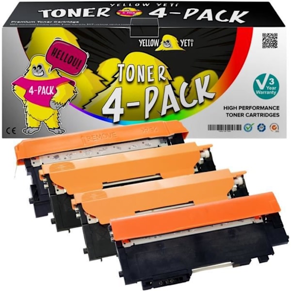 4x kompatibla CLT-404S toner för Samsung Xpress SL-C480W SL-C430W SL-C480FW