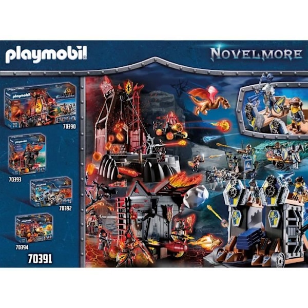 PLAYMOBIL 70391 Novelmore Knights Mobile Attack Tower Novelmore Grå