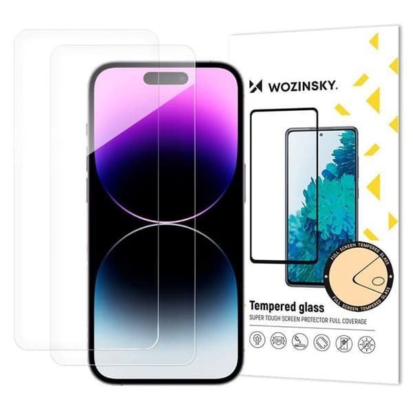Härdat glas för iPhone 17 / 16 Pro Härdat glas - 2 stycken