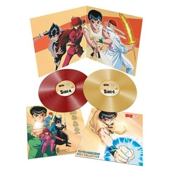 Vinylbo av film Kanam musik YuYu Hakusho - Bästa samling Limited Edition Red and Gold Vinyl