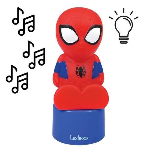 Spiderman nattljushögtalare RÖD