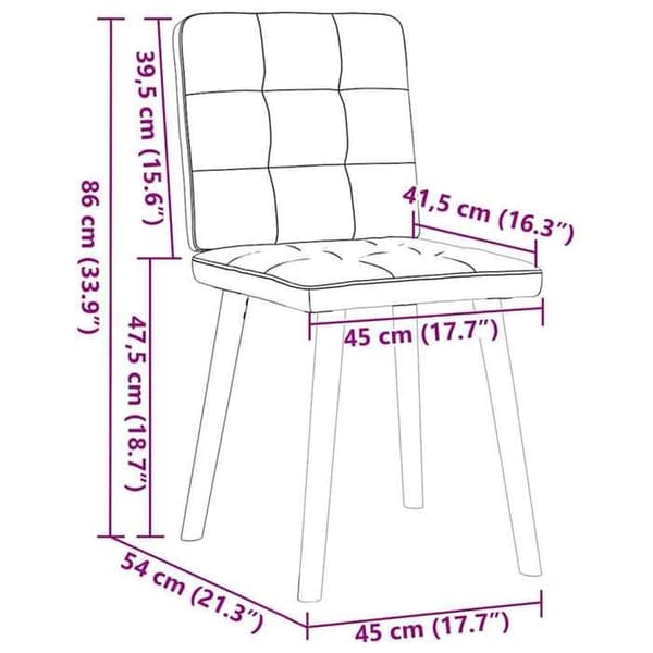 vidaXL Matstolar set om 2 ljusgrå tyg, middagsstol, köksstol, extra stol, stol, stol 4101068
