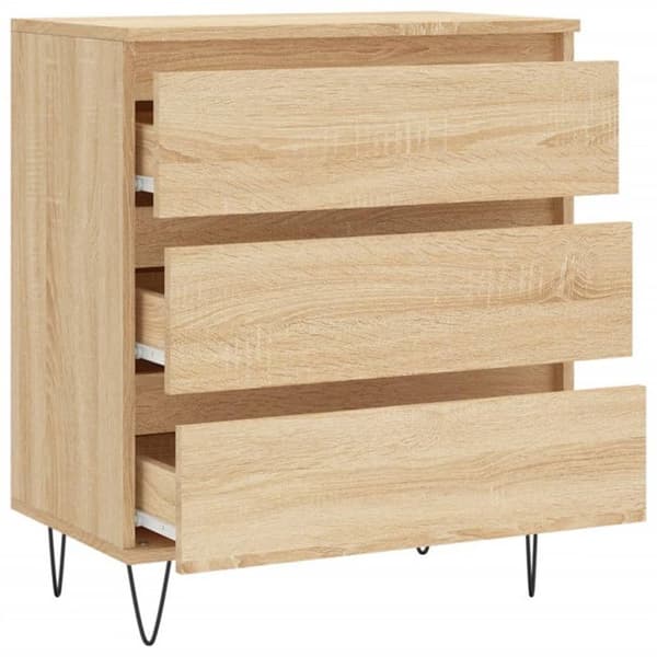 vidaXL Buffé Eksonoma 60x35x70 cm Ingenjörsträ 827183