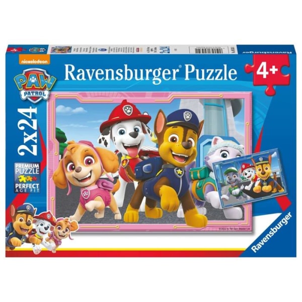 Ravensburger Pussel - 80534 - Barnpussel - 2x24 p-pussel - Hjältehundar / Paw Patrol - från 4 år och uppåt