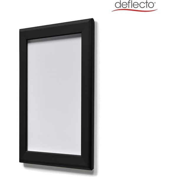 Ramar Clipbara A4 Deflecto Pack av 10 Svart Aluminium Reflekterande