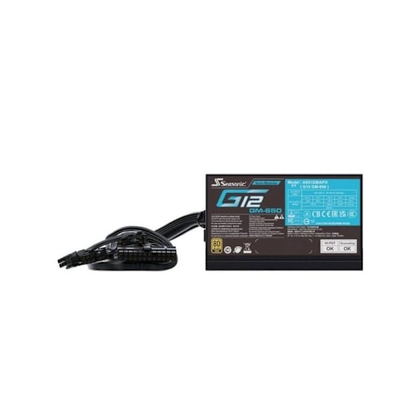 Seasonic G12 GM-650 2024 650W 80 Plus Gold Semimodulär